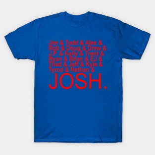 Bills Quarterbacks History of Buffalo to Josh Allen T-Shirt